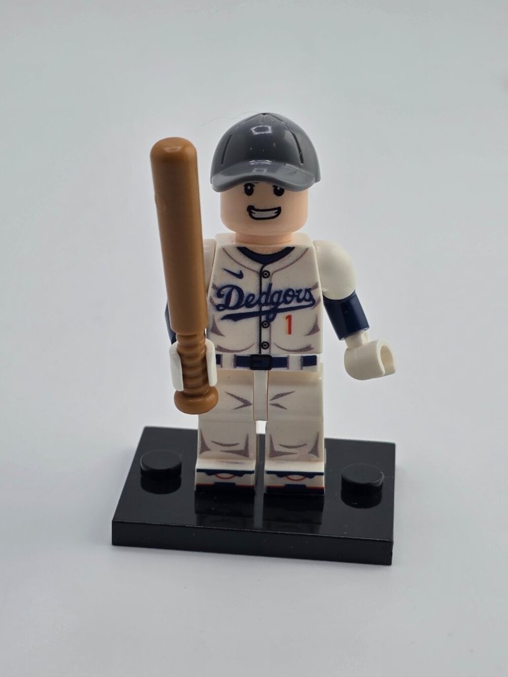 NEW! BASEBALL Minifigure Lego Compatible Baseball Player #1